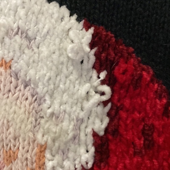 Design Options by Philip & Jane Gordon Santa Snow Flake Cardigan Sweater Size S - Picture 7 of 9